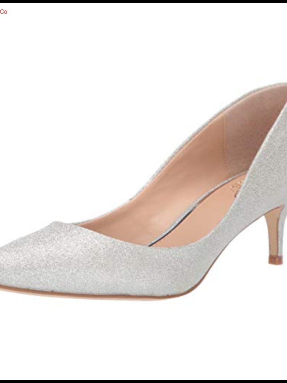 Kitten Heel Pointed Toe Slip-On Pump Lightly Padded Party Formal Shoe